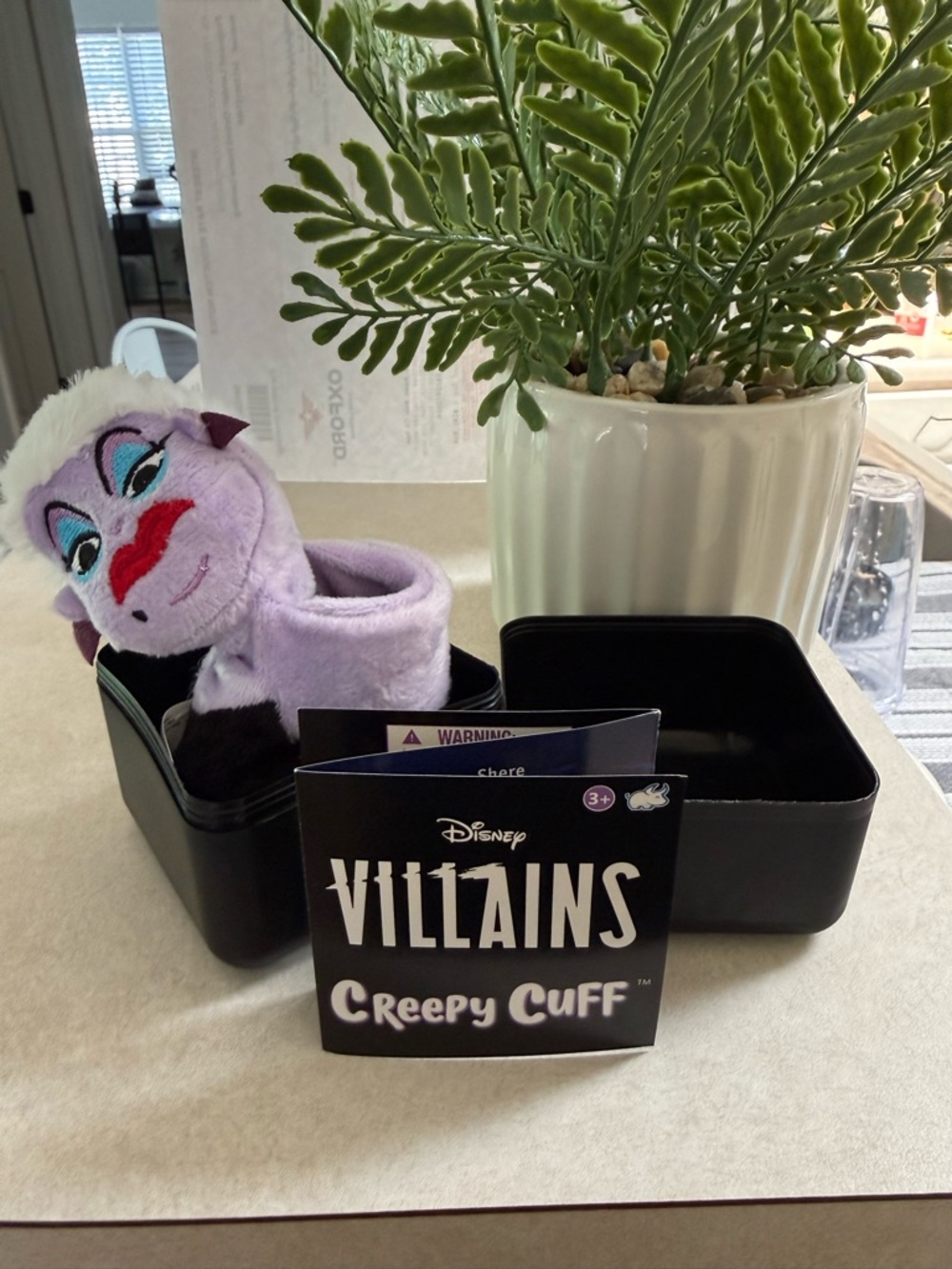 Disney Villains Ursula Plush Wrist Cuff - Purple, Black, White